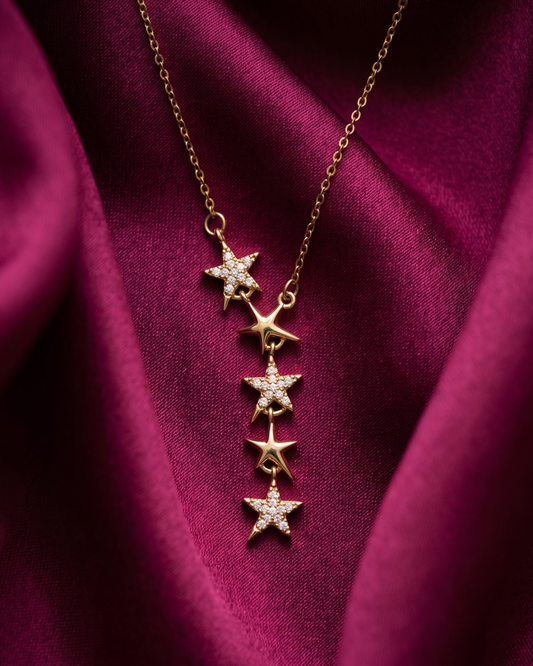 Star Sparkle Necklace Birthday Gift Set