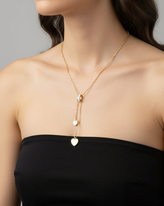 Most Special Gift For Wife 2026 | Twin Heart Drop Necklace