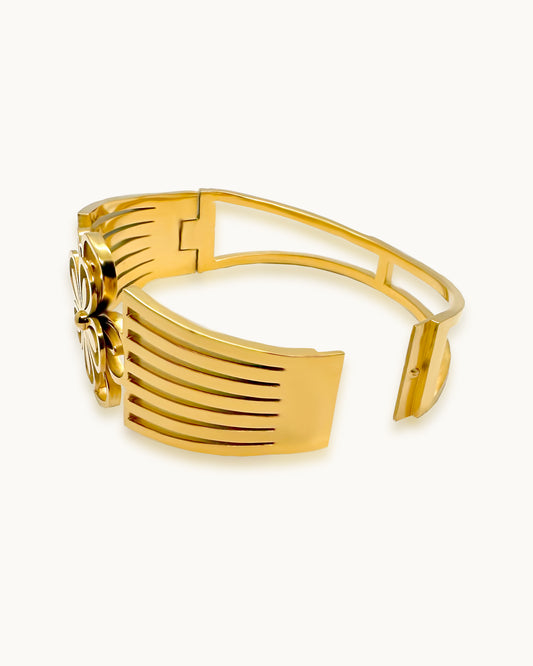 Bloom Crest Cuff Bracelet