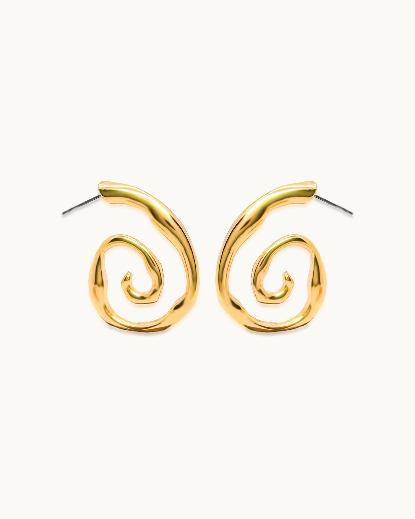Spiral Aura Hoops