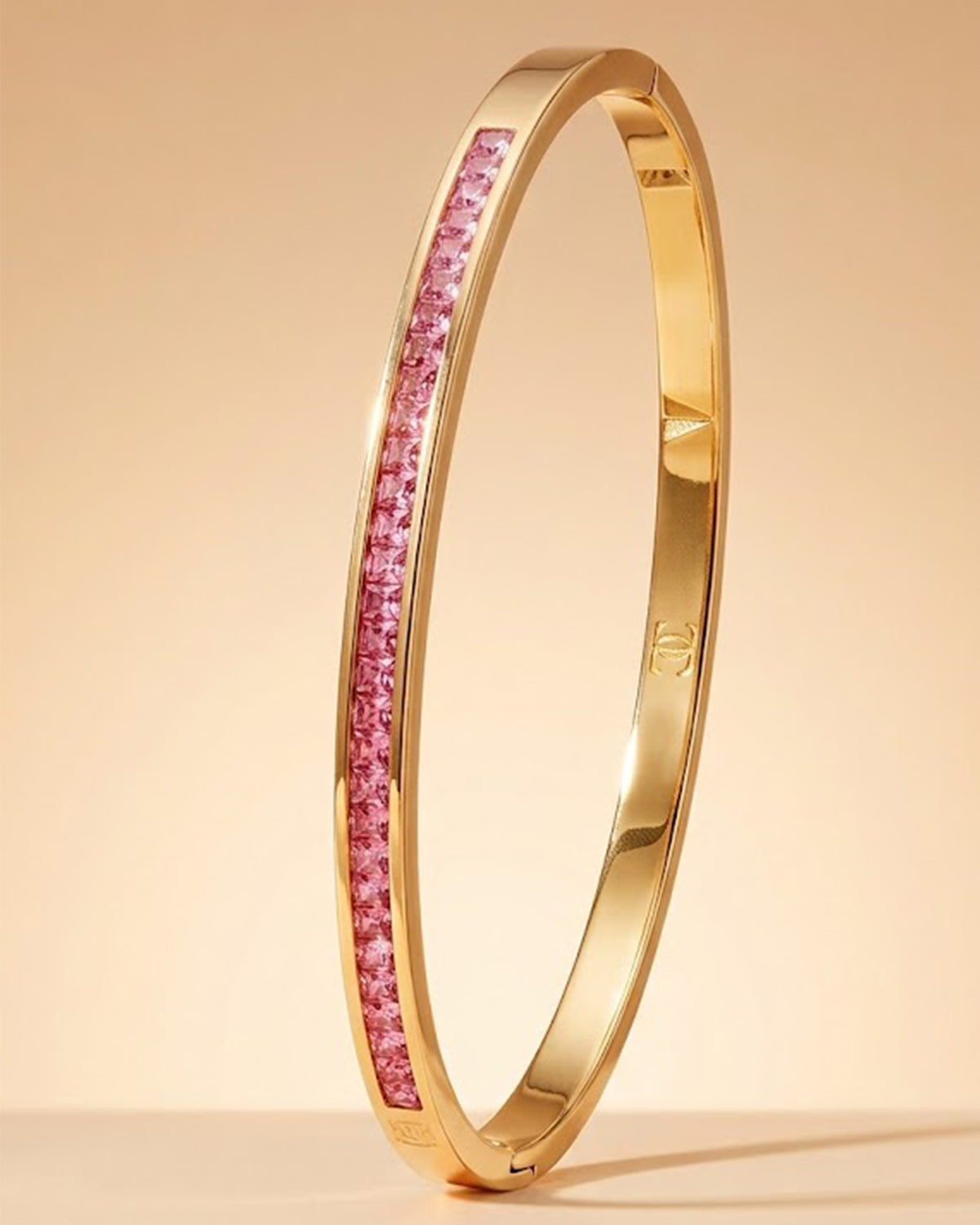 Pink Crystal Tennis Bracelet