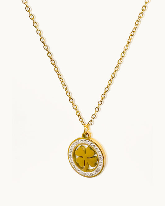 Lucky Radiance Clover Necklace