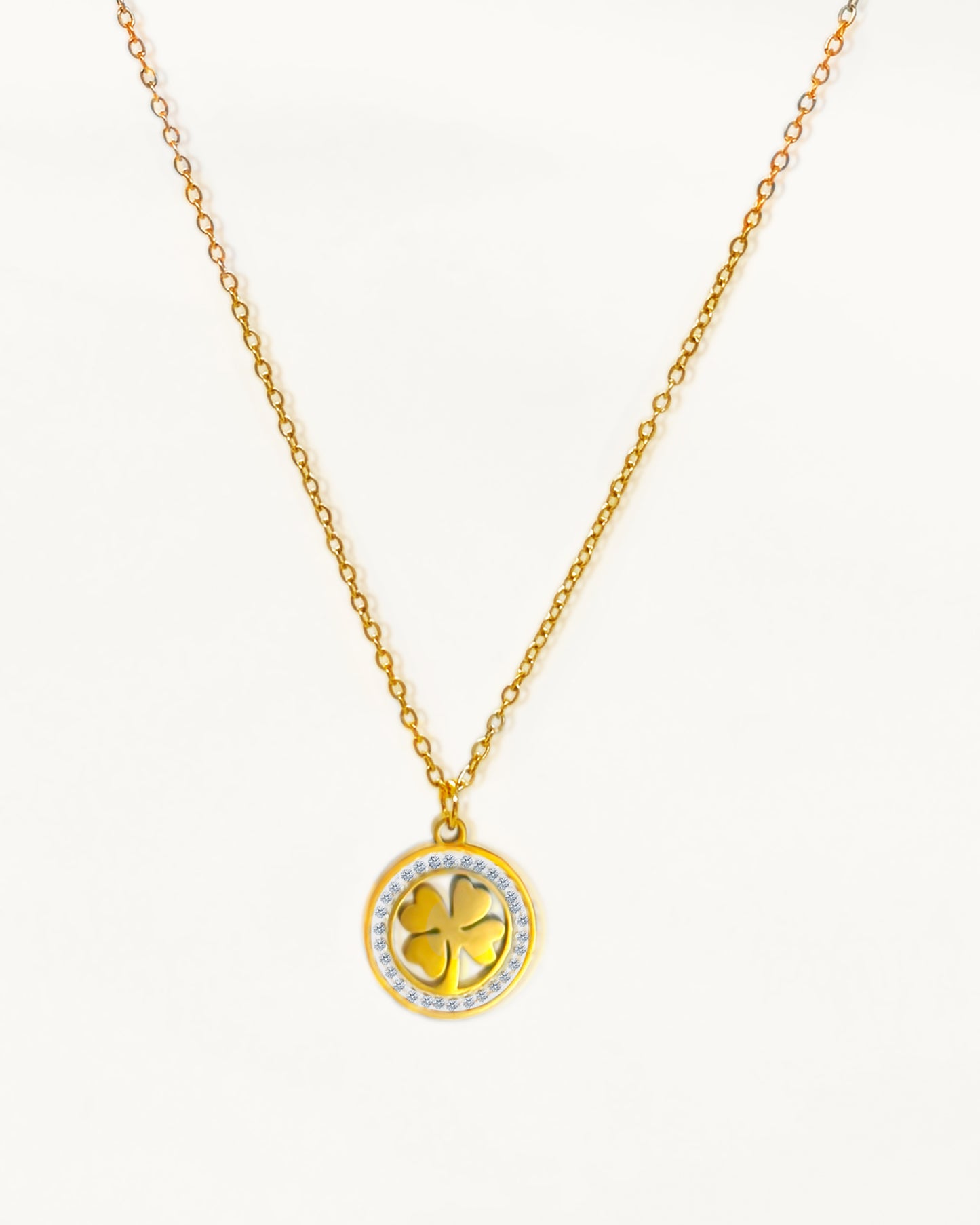 Lucky Radiance Clover Necklace