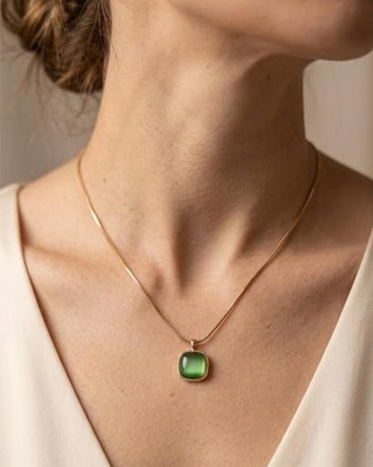 Green Gemstone Necklace