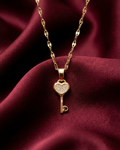 Heart Key Necklace | Rakhi Gift