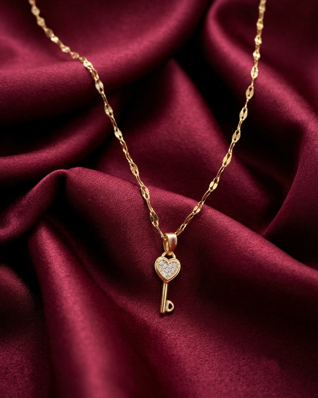 Heart Key Necklace | Rakhi Gift