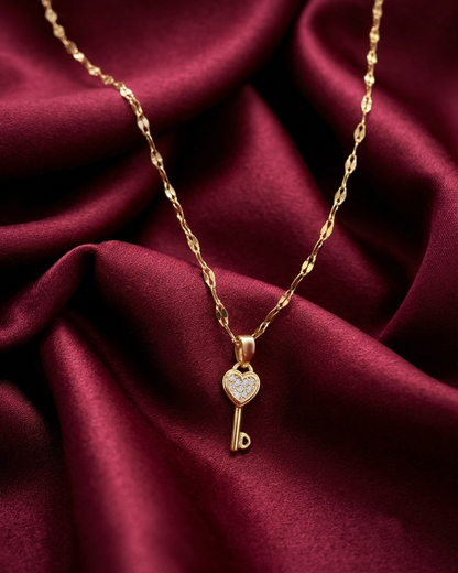Heart Key Necklace | Rakhi Gift