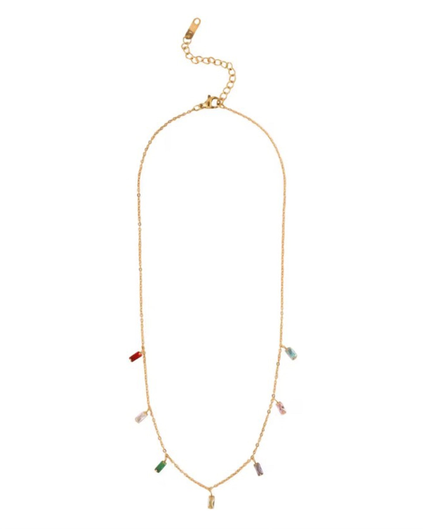 To Mom | Colorful Baguette Necklace | Gift Set