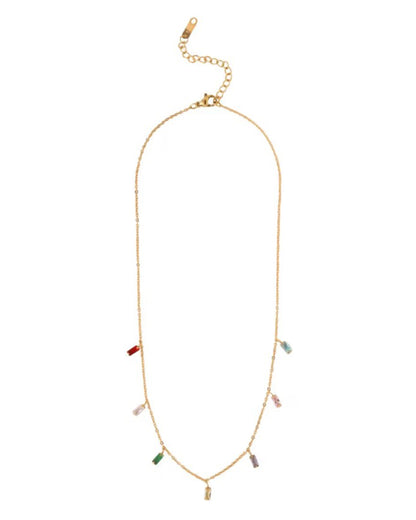 To Mom | Colorful Baguette Necklace | Gift Set