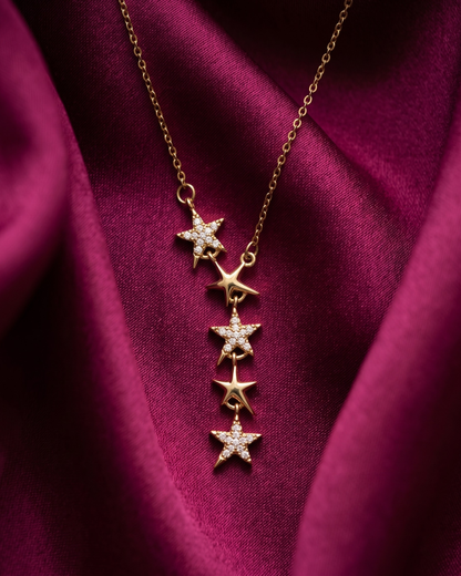 Star Sparkle Necklace Birthday Gift Set