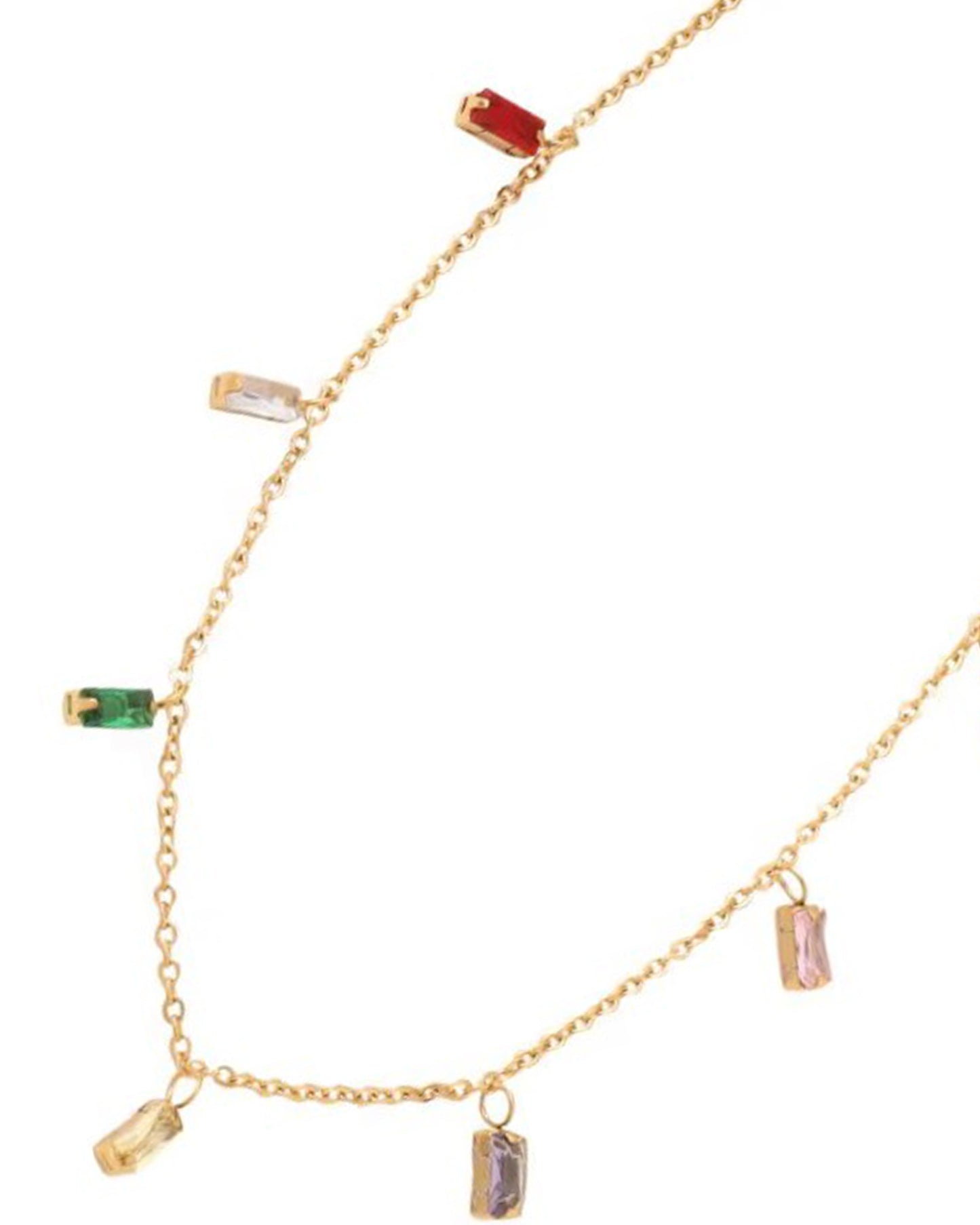 To Mom | Colorful Baguette Necklace | Gift Set