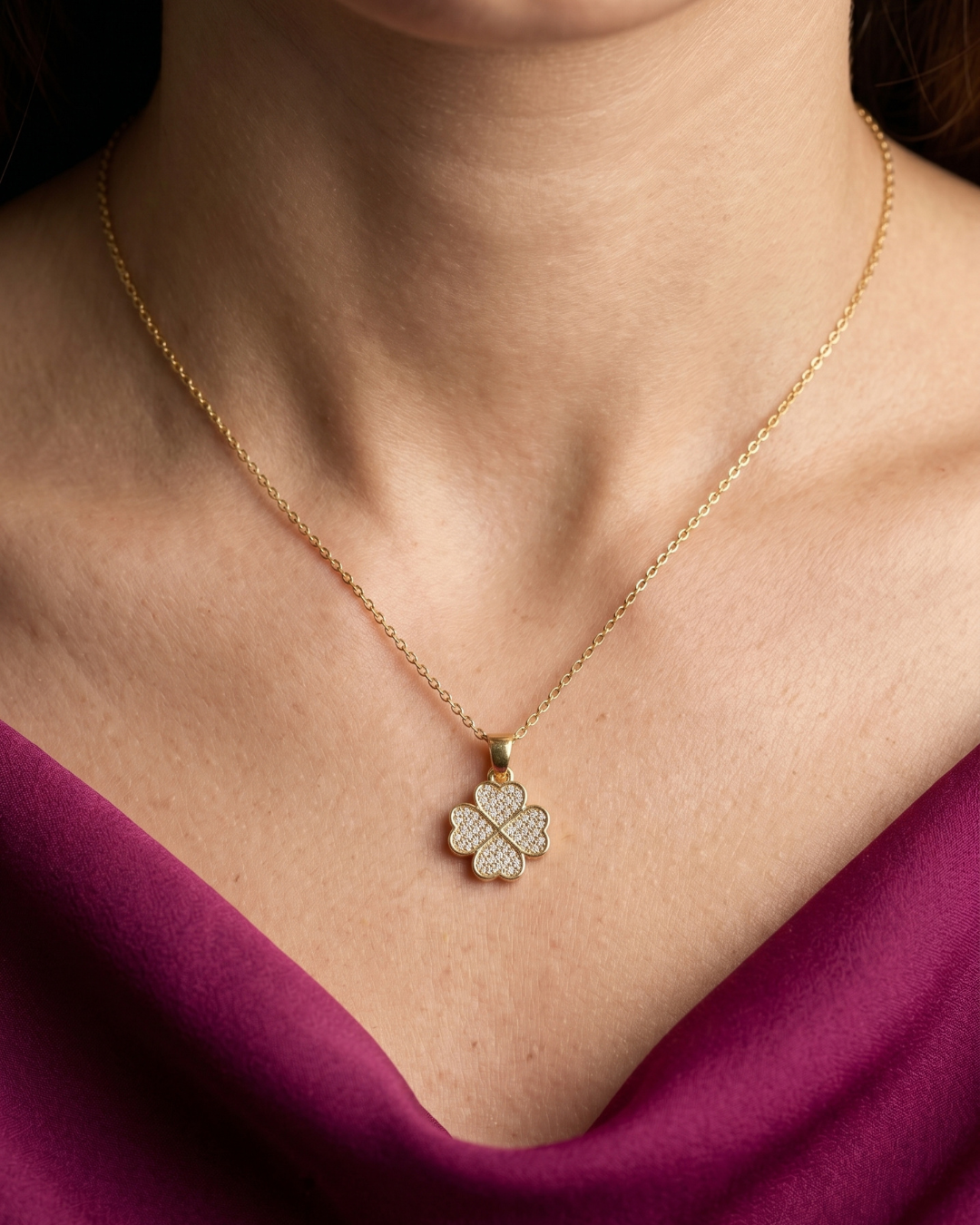 Four Clove Necklace Birthday Gift Set