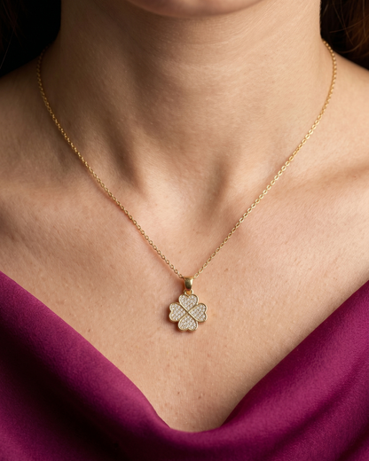 Four Clove Necklace Birthday Gift Set