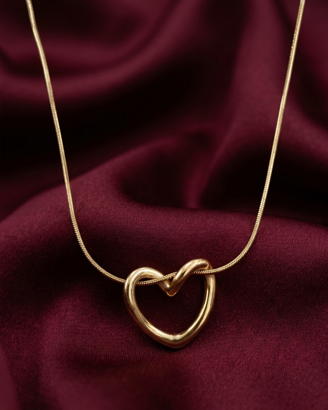 Twisted Heart Necklace | Rakhi Gift