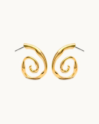 Spiral Aura Hoops