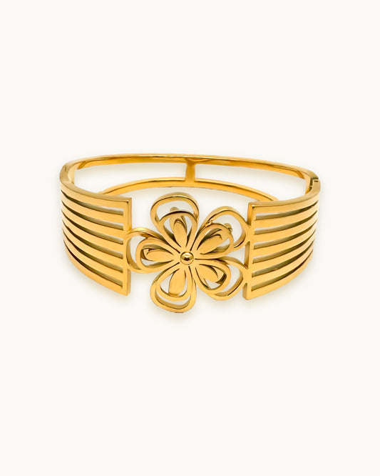 Bloom Crest Cuff Bracelet