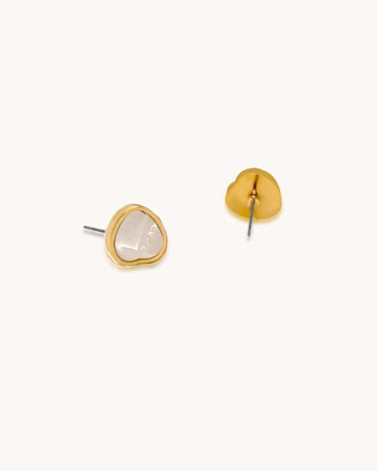 Luster Heart Studs