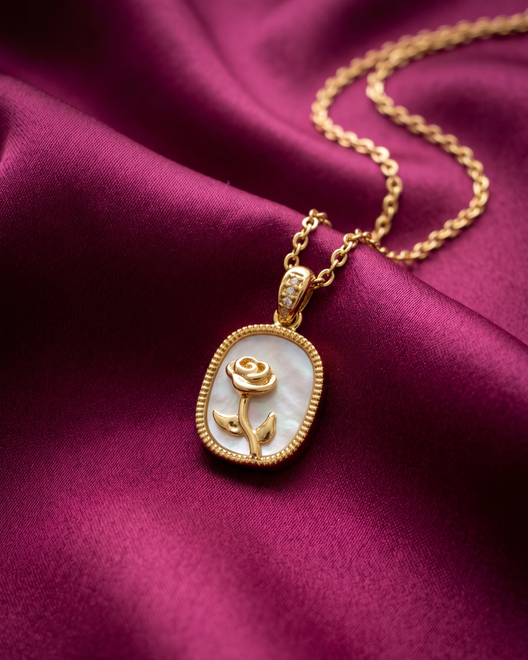 Flower Shell Pendant Necklace Birthday Gift Set