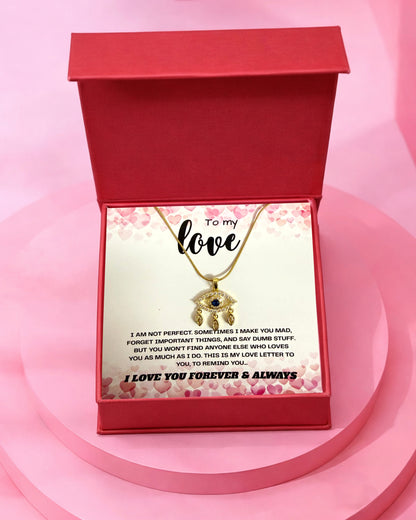 To My Love | Evil Eye Necklace | Gift Set