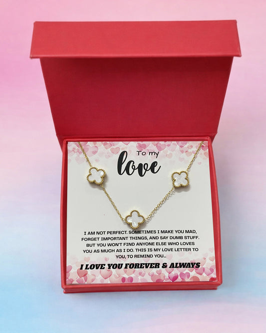 To My Love | Five Clover MOP Necklace | Gift Set