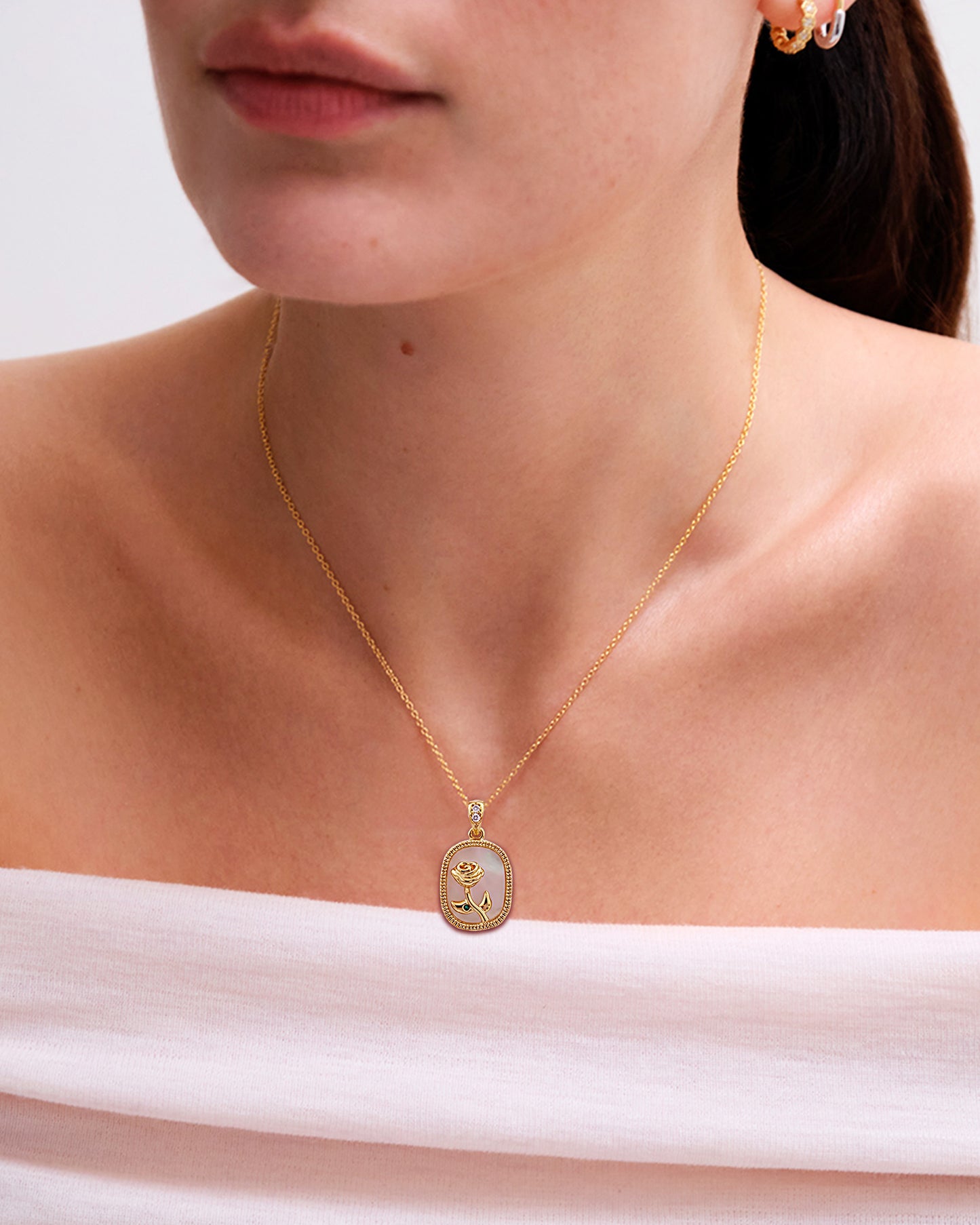To Bride | Flower Shell Pendant Necklace | Gift Set