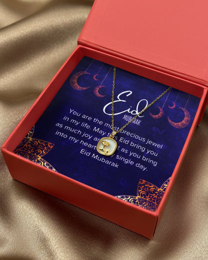 Noor-E-Eid | Flower Shell Pendant Necklace | Luxe Gift Set