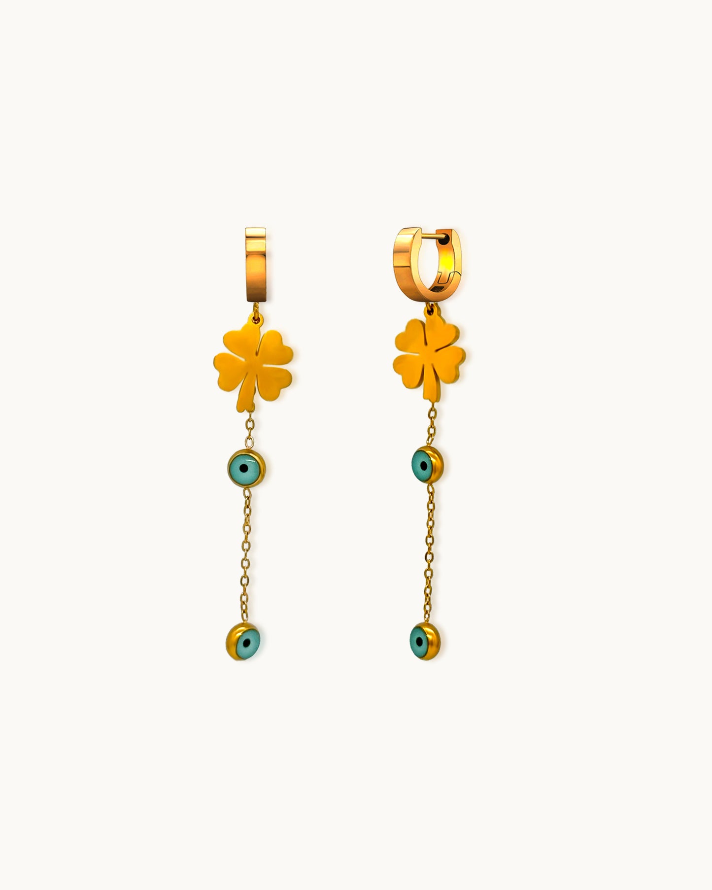 Lucky Eye Dangle Hoops