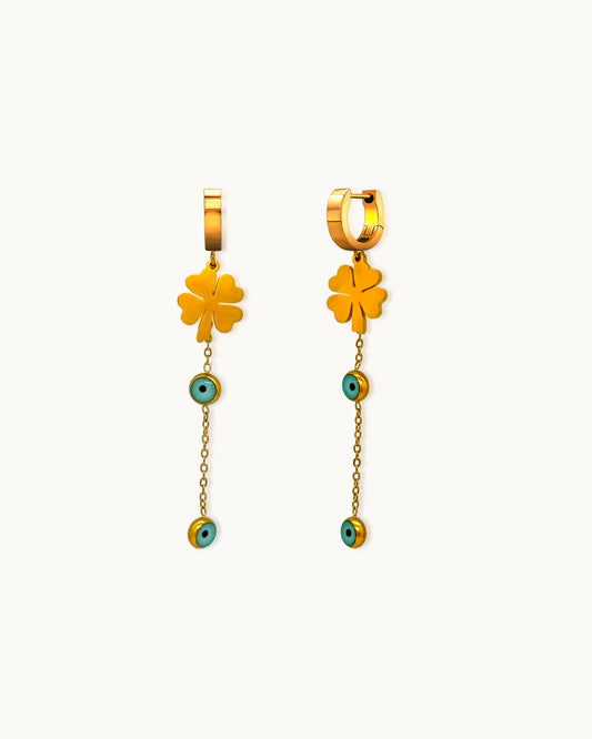 Lucky Eye Dangle Hoops