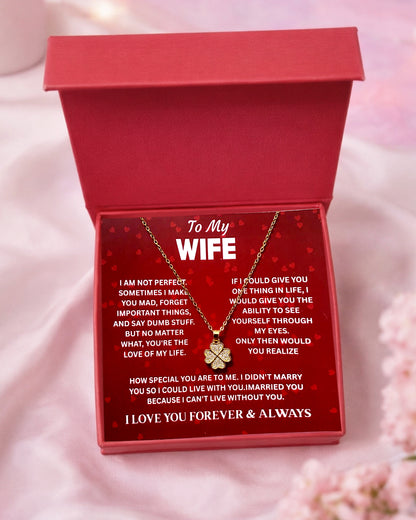 To Wife | Four Clove Necklace | Gift Set