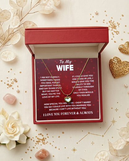 To Wife | MOP Heart Necklace | Gift Set