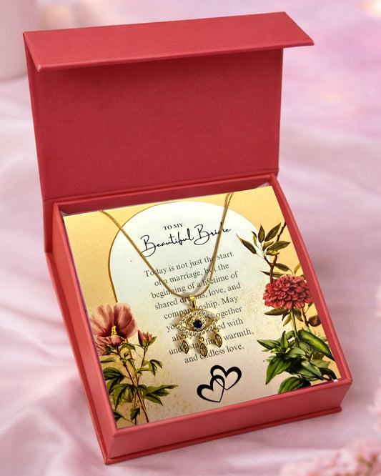 To Bride | Evil Eye Necklace | Gift Set