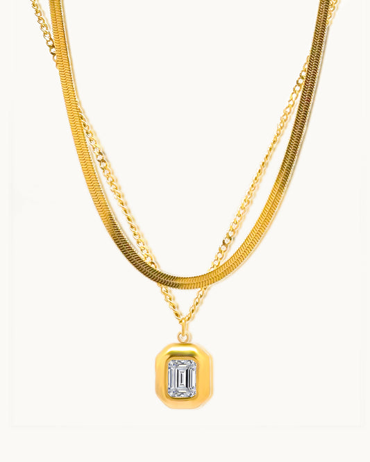 Layered Luxe Pendant Necklace